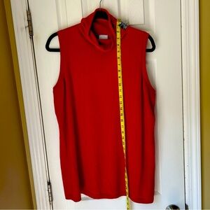 Chico's size large (2), red sleeveless sweater